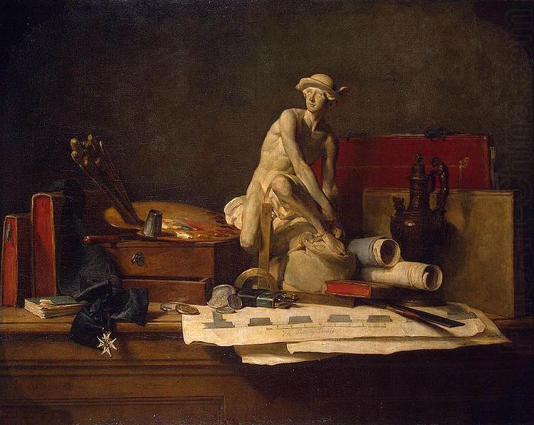 Jean Simeon Chardin Still Life with Attributes of the Arts china oil painting image
